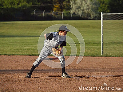 Little League baseball pitcher