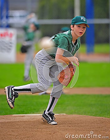 Little League Baseball Pitcher