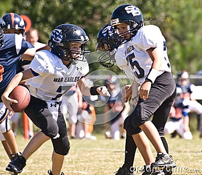 Little League Football Making a Play