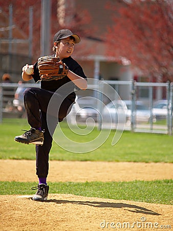 Little league pitcher