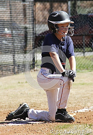 Little league player