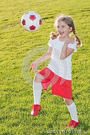 Little soccer player