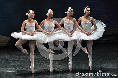 Little Swans Dance Editorial Stock Image