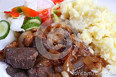 Liver and onion horizontal