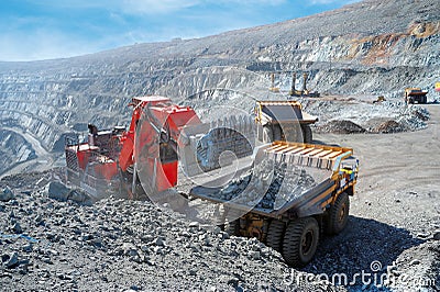 Loading of iron ore