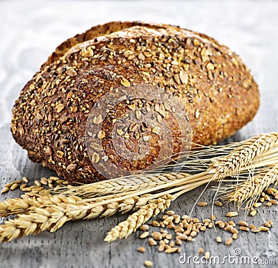 Loaf of multigrain bread