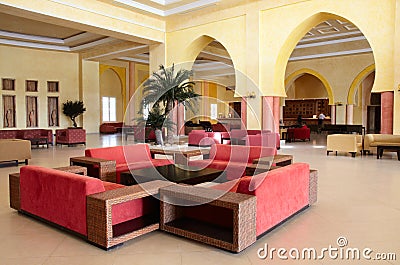 Lobby in hotel