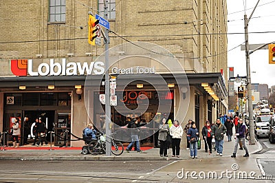 Loblaws grand opening in Maple Leaf Gardens