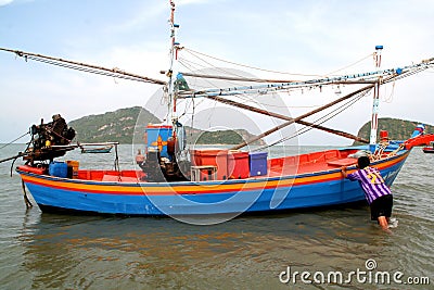 Local Fishing Motor Boat