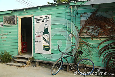 Local shop in Caye Caulker, Belize