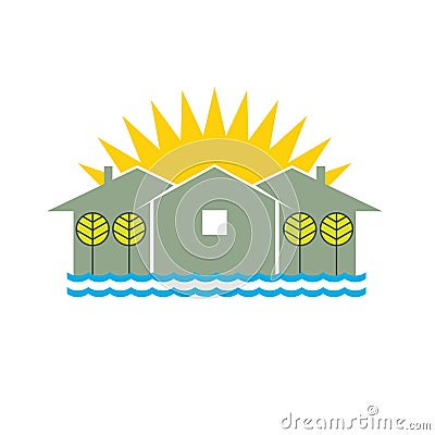 Logo Beach House Royalty Free Stock Photos - Image: 14411018