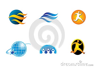 Water Logos Royalty Free Stock Photography 