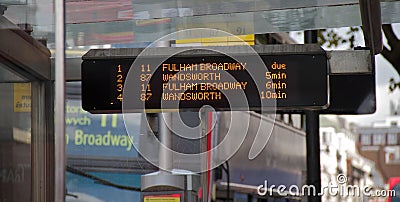 London bus information