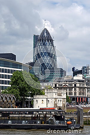 London City Business District Skyline
