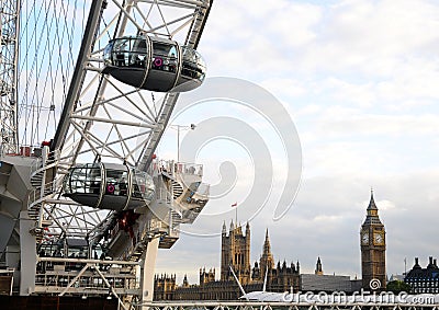 London Eye in London city