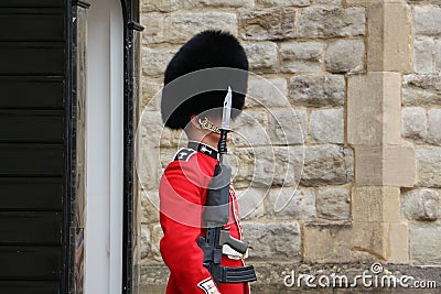 London - June 1: British Soldier on duty