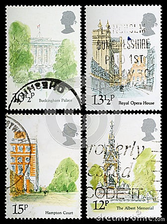 London Landmarks Postage Stamps