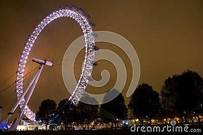 London Millennium Eye at night