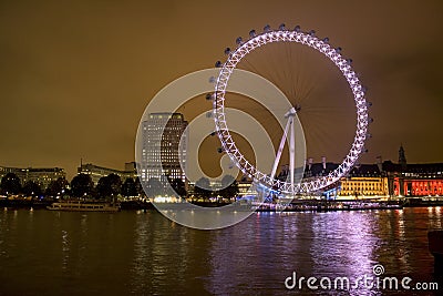 London Millennium Eye at night