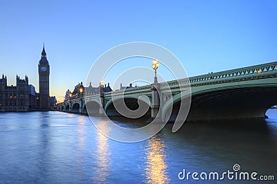London night skyline of Parliament