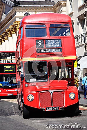London Routemaster red double decker bus