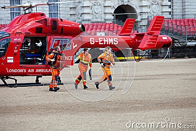 London s Air Ambulance Helicopter team