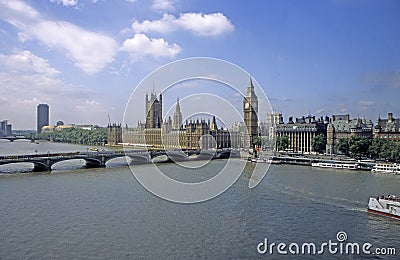 London skyline with Big Ben