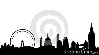 London skyline and landmarks