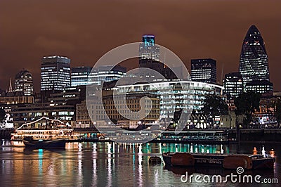 London Skyline at night