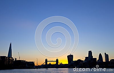 London Skyline Silhouette