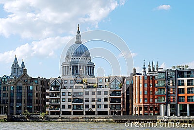 London skyline with st paul s cathedral