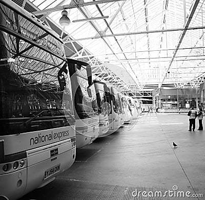 Inside View of London Victoria Coach Station