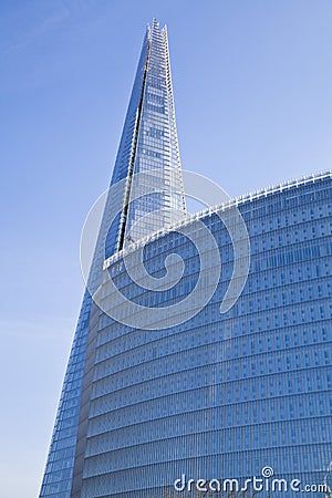 LONDON, UK - MARCH 29, 2014 Shard of glass, opened to the public on February 2013 309 m, the tallest building in Europe