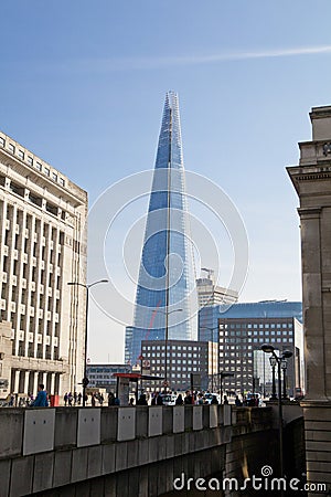 LONDON, UK - MARCH 29, 2014 Shard of glass