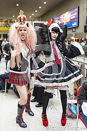 LONDON, UK - OCTOBER 26: Cosplayers in the Comicon at the Excel