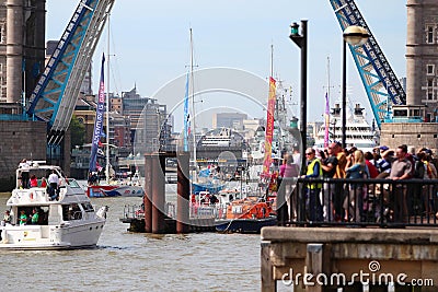 London, UK. 1st September, 2013. The Clipper Round the World Yac