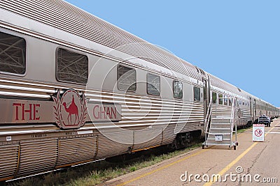 Long distance train The Ghan,Alice Springs,AUS