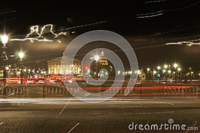 Long Exposure Shot of the Famous Parisian Lights
