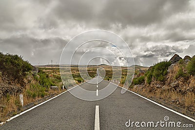 Long road on Madeira