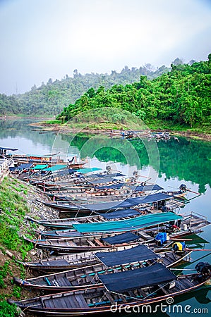 A long tail boat