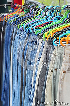 A lot vintage jeans with seams for sale