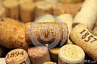 A lot of wine corks