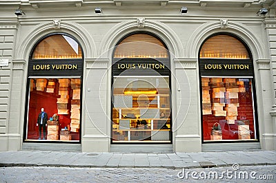 Louis Vuitton fashion boutique in Italy