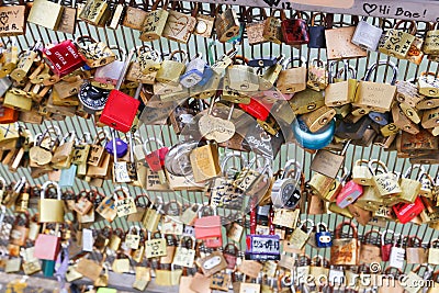 Love padlocks, Paris