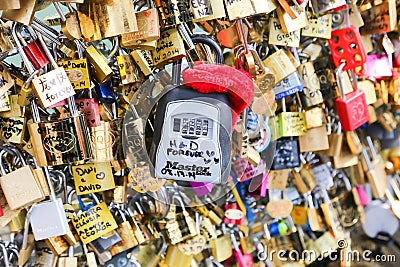 Love padlocks, Paris