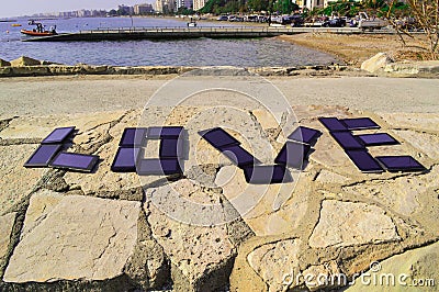 Love written with PC tablets