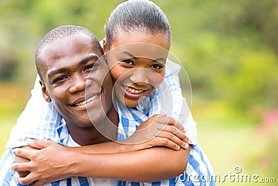 Loving african couple