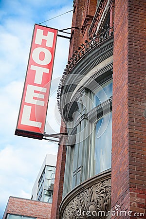 Red Hotel Sign