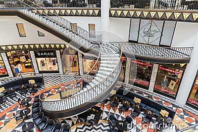 Luxurious art deco style shopping mall in Berlin