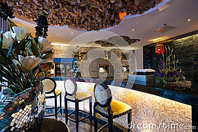 Luxury bar interior